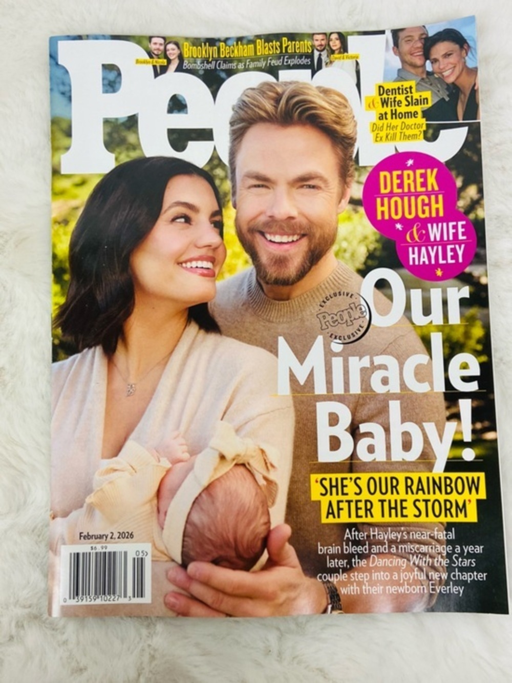 People Magazine Derek Hough & Hayley Cover our miracle baby - Neutral Tones